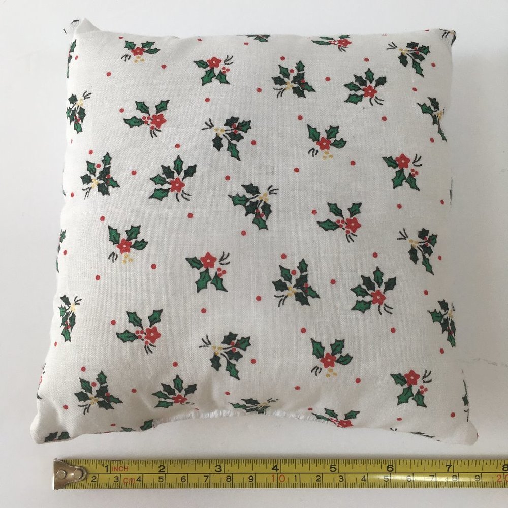 SOLD on ebay! Decorative Small Christmas Pillows 7x7 Handmade - Picture 2 of 5